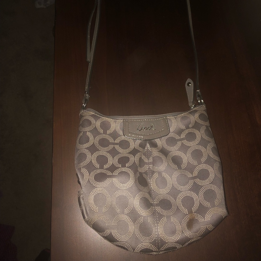 AUTHENTIC GRAY COACH PURSE